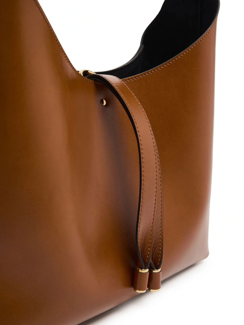 Chloe Marcie Leather Hobo Bag with Gold Accents